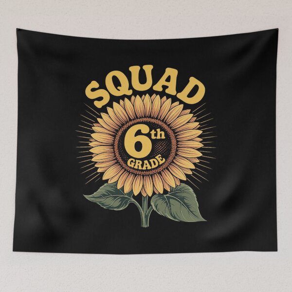 Item preview, Sunflower 6th Grade Squad Back To School Sixth Grade designed and sold by KristieRamsey.
