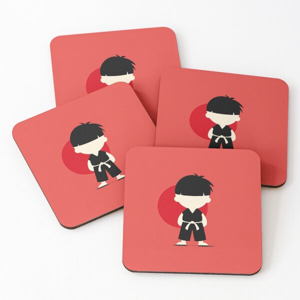 Item preview, Minimalist Karate Boy Red Sun designed and sold by bubblegoth.