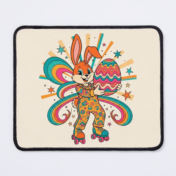 Item preview, Groovy Roller Skating Easter Bunny designed and sold by SholoStudio.