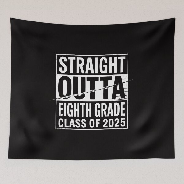 Item preview, Straight Outta 8th Grade Class of 2025 Graduation designed and sold by HesterFoley.