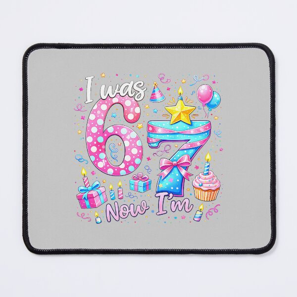Item preview, 7th Birthday Girl Kids Shirt I was 6 Now I'm 7 Year Old designed and sold by mjohnson9.