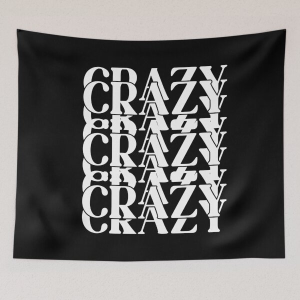 Item preview, Crazy x3 Repeating Trippy Word  designed and sold by CamilasPrints.
