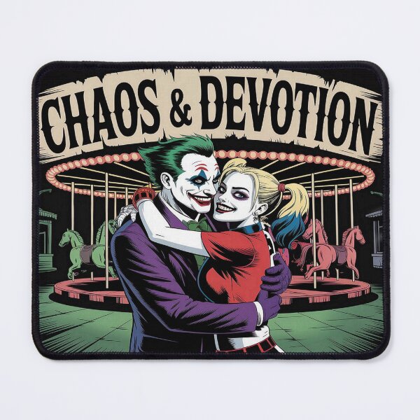 Item preview, Chaos & Devotion - Joker and Harley Quinn Carousel Romance Art designed and sold by Midnight Veil Designs.