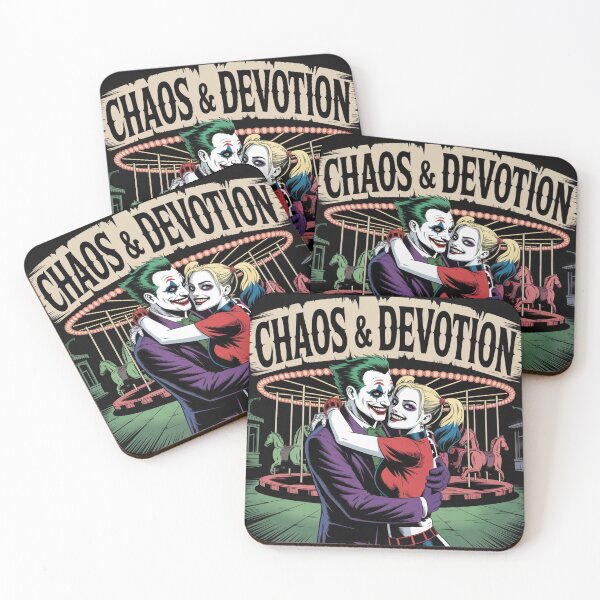 Item preview, Chaos & Devotion - Joker and Harley Quinn Carousel Romance Art designed and sold by Midnight Veil Designs.