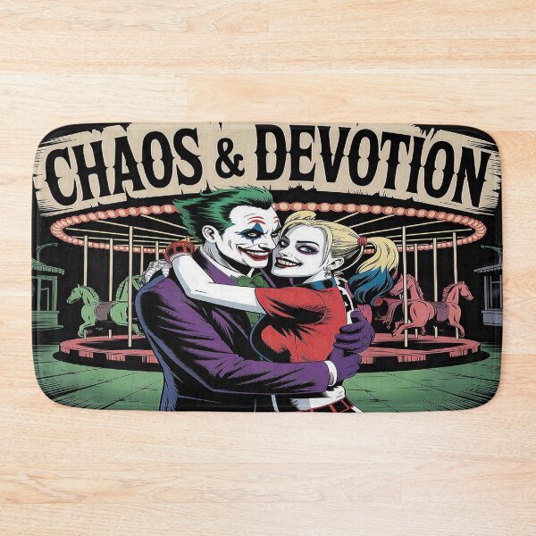 Item preview, Chaos & Devotion - Joker and Harley Quinn Carousel Romance Art designed and sold by Midnight Veil Designs.