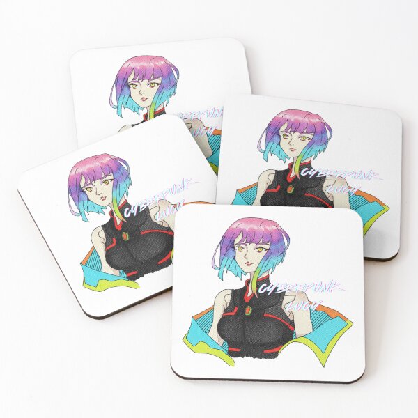 Item preview, Neon Cyberpunk Lucy Portrait designed and sold by STVSpinsDesign.