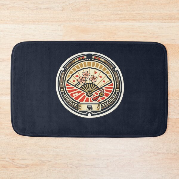 Item preview, Sensu Folding Fan – Japanese Manhole Cover Art designed and sold by Planthem.