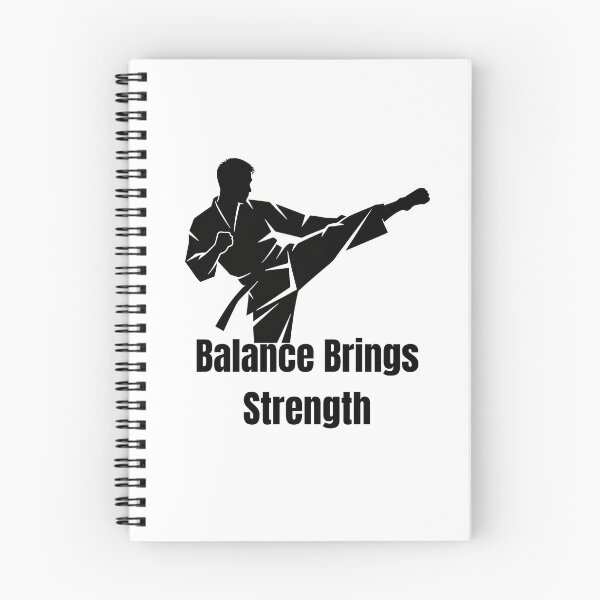 Item preview, Balance Brings Strength – Karate Silhouette Design designed and sold by LoudVictory.