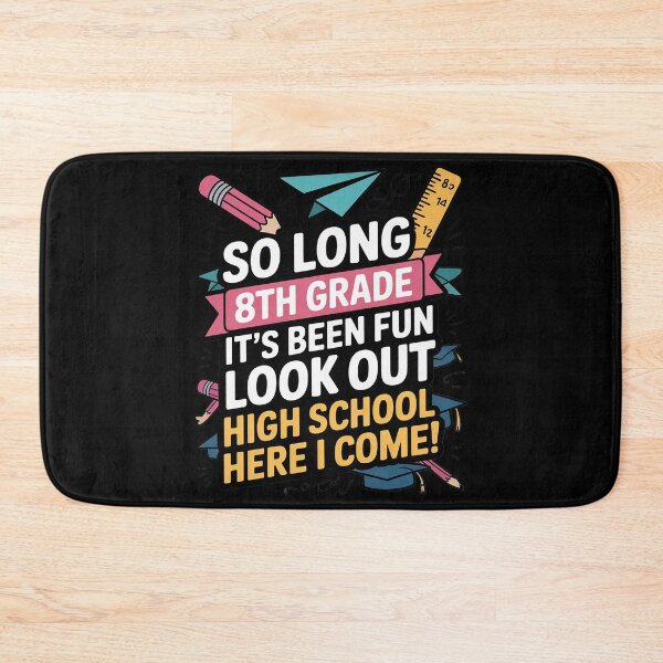 Item preview, So Long 8th Grade Hello High School Middle School Grad designed and sold by KristieRamsey.