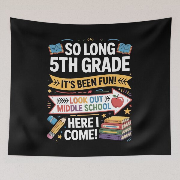 Item preview, So Long 5th Grade Look Out Middle School Here I Come designed and sold by KristieRamsey.