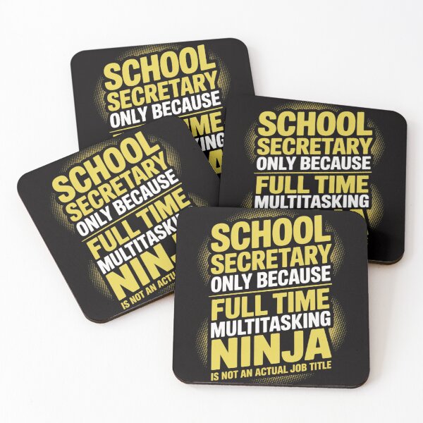 Item preview, School Secretary Full Time Ninja Administrative Assistant designed and sold by HesterFoley.