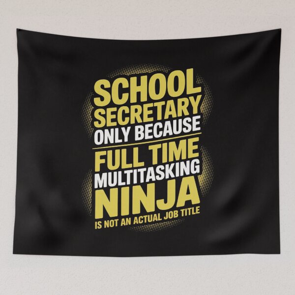 Item preview, School Secretary Full Time Ninja Administrative Assistant designed and sold by HesterFoley.