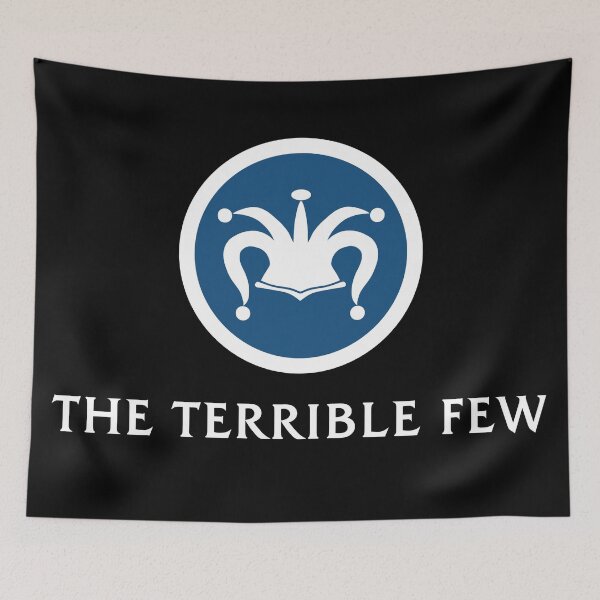 Item preview, Logo + The Terrible Few (White Lettering, Dark Items) designed and sold by The Terrible Merch Store.