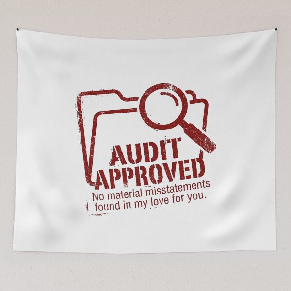 Item preview, Audit Approved Valentine with No Material Misstatements designed and sold by FiscalFashions.