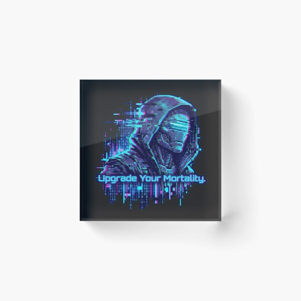 Item preview, The Virtual Casualty - Cyberpunk Skeleton VR Glitch Art designed and sold by Thaivi Design.