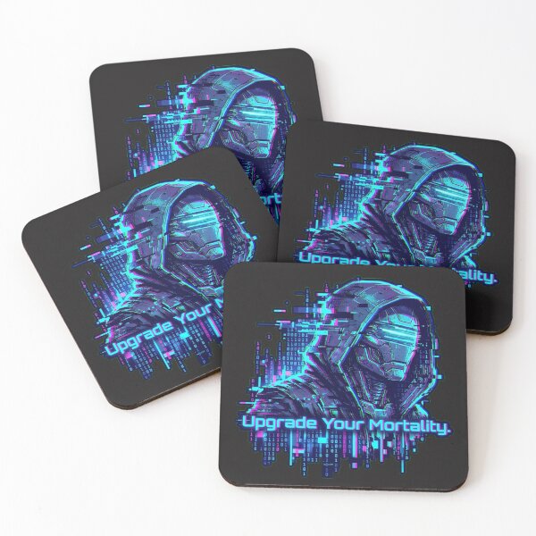 Item preview, The Virtual Casualty - Cyberpunk Skeleton VR Glitch Art designed and sold by Thaivi Design.