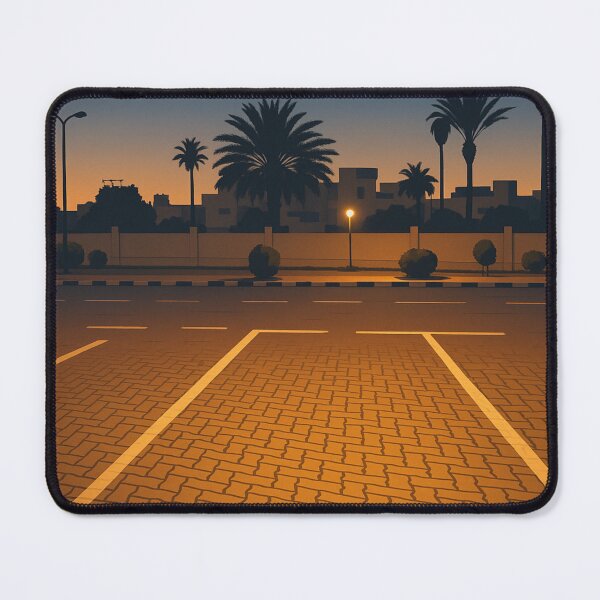 Item preview, Twilight Lines – Minimalist Coastal City Flat Art designed and sold by Sepia soul.
