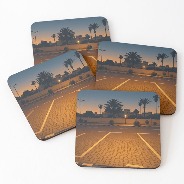 Item preview, Twilight Lines – Minimalist Coastal City Flat Art designed and sold by Sepia soul.