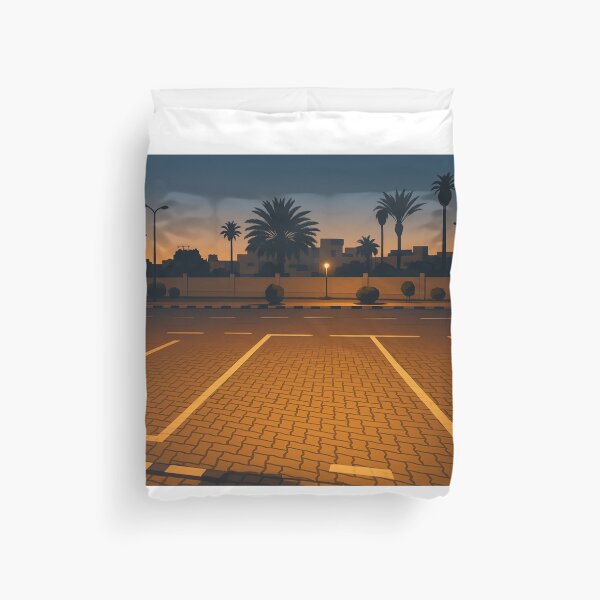 Item preview, Twilight Lines – Minimalist Coastal City Flat Art designed and sold by Sepia soul.