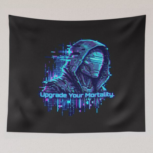 Item preview, The Virtual Casualty - Cyberpunk Skeleton VR Glitch Art designed and sold by Thaivi Design.