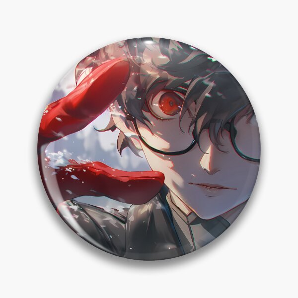 Item preview, Ren Amamiya Persona 5 Game Anime Dark Red Eyes Phantom designed and sold by mildaclairmo.