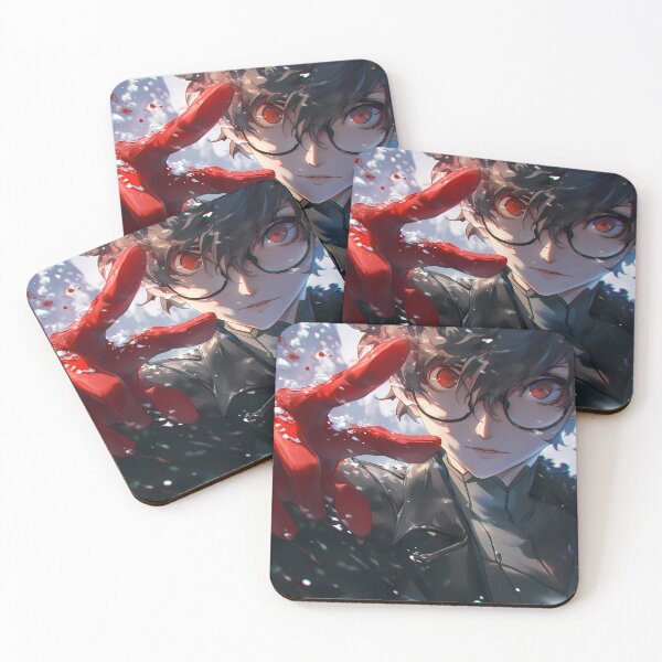 Item preview, Ren Amamiya Persona 5 Game Anime Dark Red Eyes Phantom designed and sold by mildaclairmo.