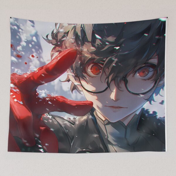 Item preview, Ren Amamiya Persona 5 Game Anime Dark Red Eyes Phantom designed and sold by mildaclairmo.