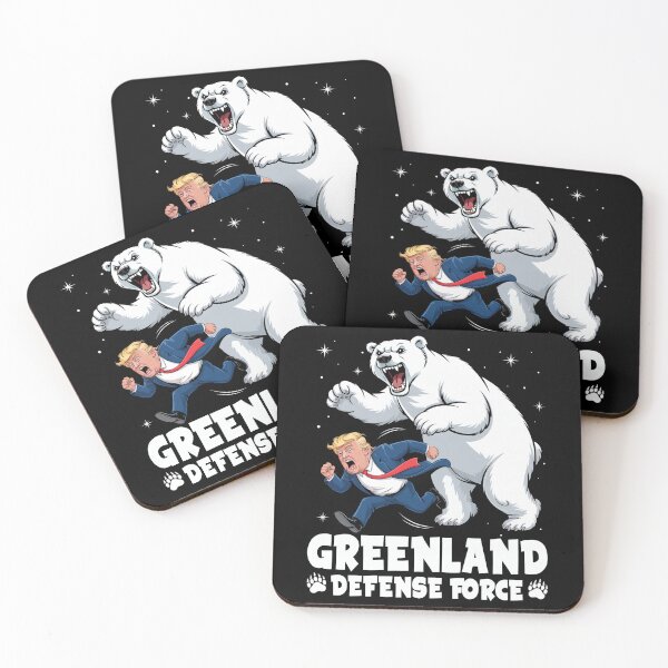 Item preview, Hands Off Greenland Flag Greenland Funny designed and sold by MackenzieBin.