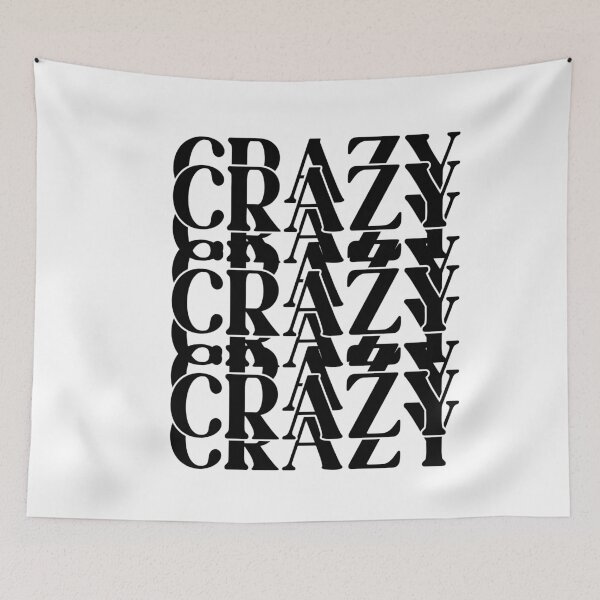 Item preview, Crazy x3 Repeating Trippy Word  designed and sold by CamilasPrints.