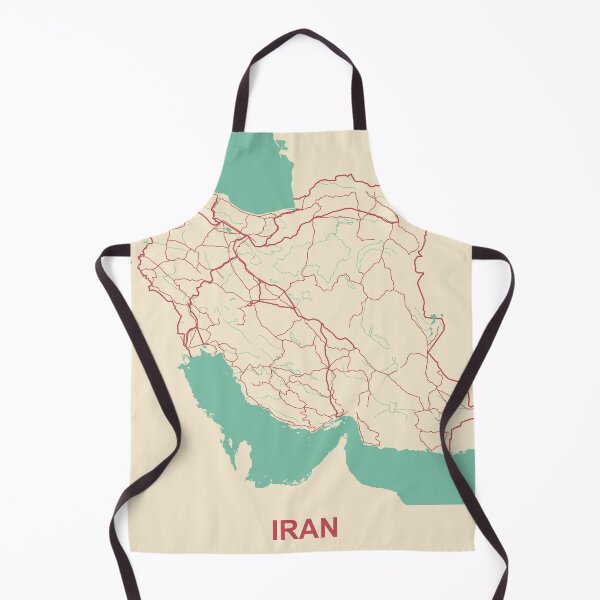 Item preview, Iran Map Illustration designed and sold by MapsByLeo.