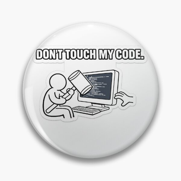 Artikelvorschau, „Finger weg von meinem Code“-Aufkleber – Lustiger Programmierer-Vinylaufkleber, Entwicklerhumor-Meme, Coding-Aufkleber, Laptop-Wasserflaschenaufkleber entworfen und verkauft von Ryo97.