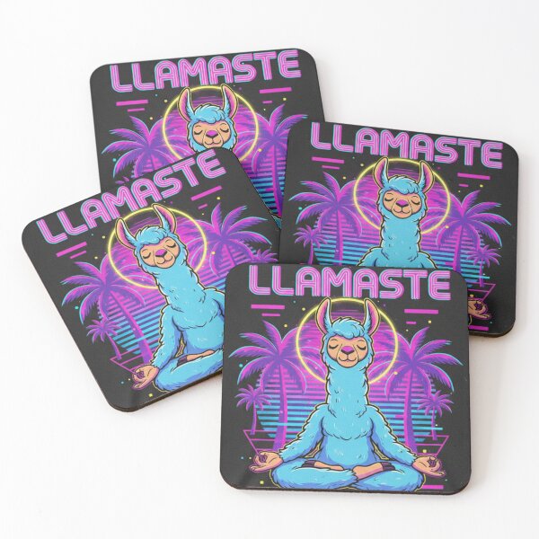 Item preview, Llamaste - Retro 80s Yoga Lama Vaporwave Aesthetic designed and sold by TshirtAlles .
