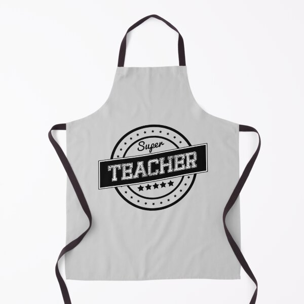 Item preview, Super Teacher Badge Stamp Vintage White designed and sold by WAMTEES.