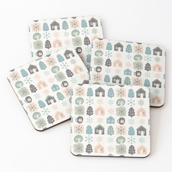 Item preview, Cozy Winter Joy Seamless Pattern – Minimal Snowflakes in Soft Neutral Tones designed and sold by Iras-Art-Corner.