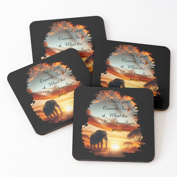Item preview, The Eyes Cannot Forget What the Heart Has Seen African Proverb designed and sold by 5PointsDigital.