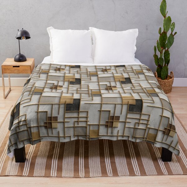 Item preview, Geometric Gold Line Pattern designed and sold by EnkiMakes.