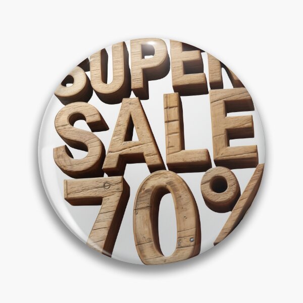 Item preview, Stunning wooden super sale 70 percent off discount sign designed and sold by Creative88Art.