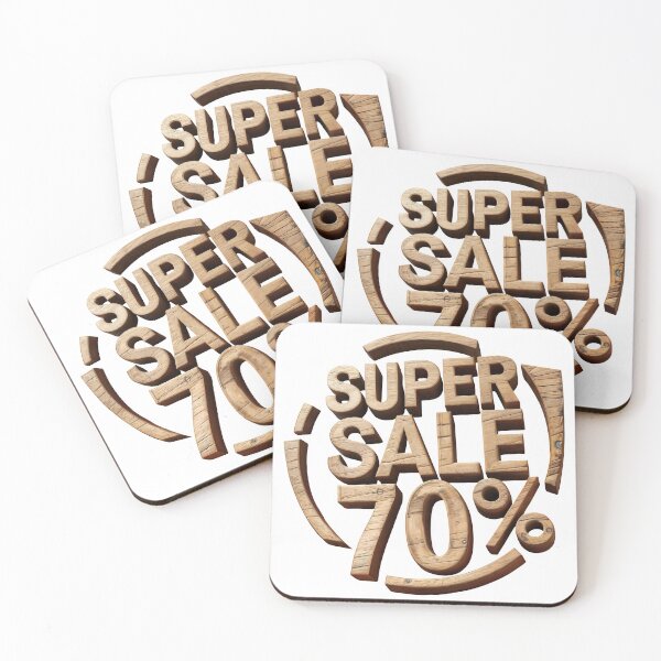 Item preview, Stunning wooden super sale 70 percent off discount sign designed and sold by Creative88Art.