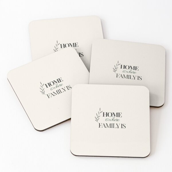 Item preview, Home Is Where Family Is – Simple Family Love Typography designed and sold by J-Nature-Vibes.