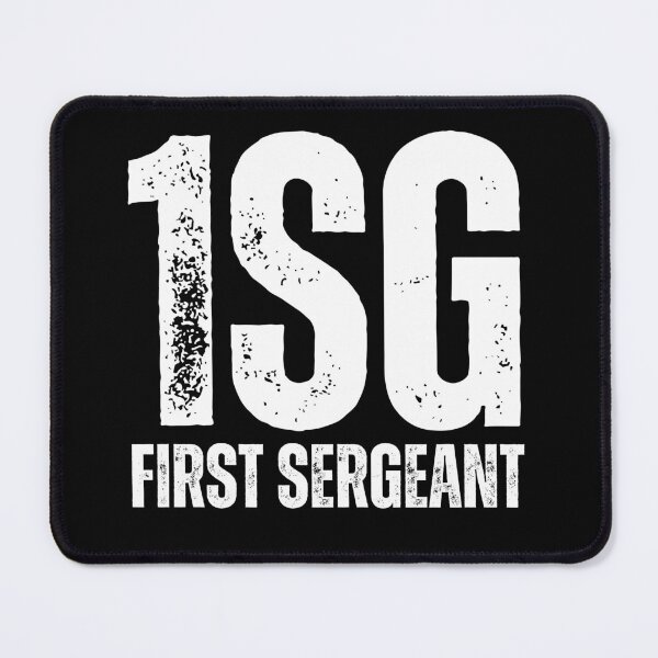 Item preview, 1SG First Sergeant – Bold Distressed Military Design Honoring U.S. Army Leadership White Font designed and sold by GFamilyC.