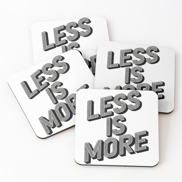Item preview, Minimalist typographic design with less is more message designed and sold by Creative88Art.