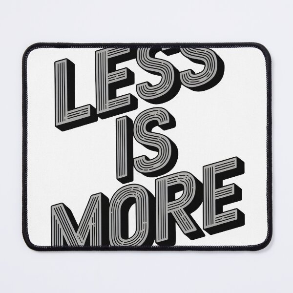 Item preview, Minimalist typographic design with less is more message designed and sold by Creative88Art.
