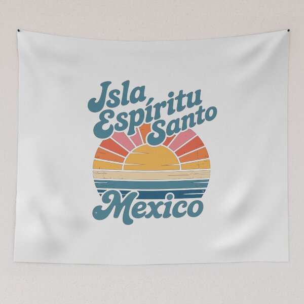 Item preview, Playa Norte Isla Mujeres Mexico Vintage T-Shirt – Retro Sunset Beach Streetwear designed and sold by paulo silveira.