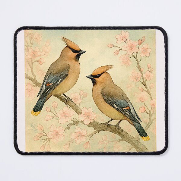 Item preview, Whispers of Spring : Bombycilla garrulus Bohemian waxwing #4 designed and sold by Helios Be. Lavsh.