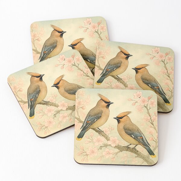 Item preview, Whispers of Spring : Bombycilla garrulus Bohemian waxwing #4 designed and sold by Helios Be. Lavsh.
