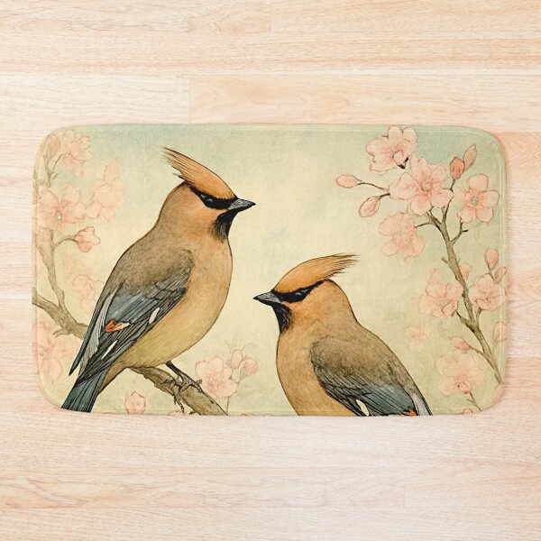 Item preview, Whispers of Spring : Bombycilla garrulus Bohemian waxwing #4 designed and sold by Helios Be. Lavsh.