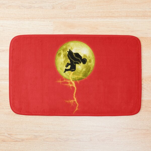 Item preview, Demon Slayer Zenitsu Thunder Breathing Silhouette - Glowing Moon & Lightning designed and sold by MrGlayga.