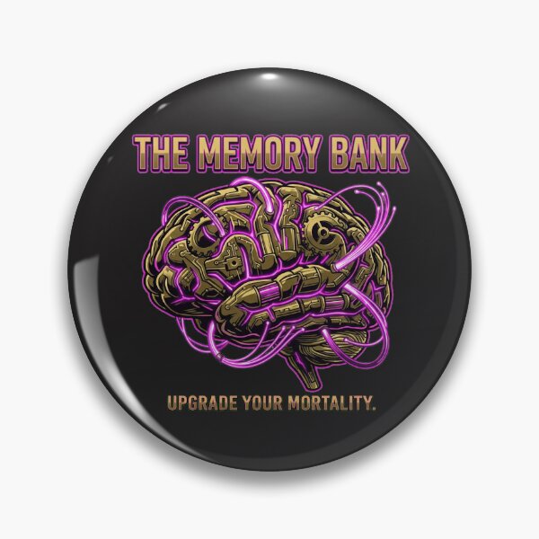 Item preview, The Memory Bank - Luxury Cyberpunk Skull with Golden RAM Teeth designed and sold by Thaivi Design.