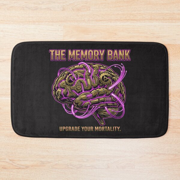 Item preview, The Memory Bank - Luxury Cyberpunk Skull with Golden RAM Teeth designed and sold by Thaivi Design.
