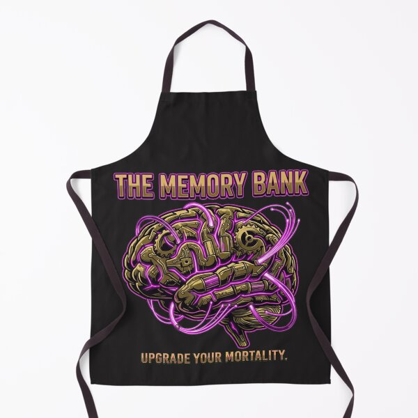 Item preview, The Memory Bank - Luxury Cyberpunk Skull with Golden RAM Teeth designed and sold by Thaivi Design.